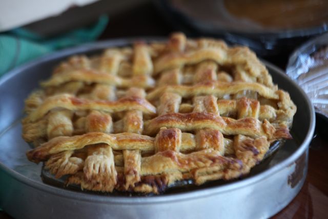 A beautiful apple pie