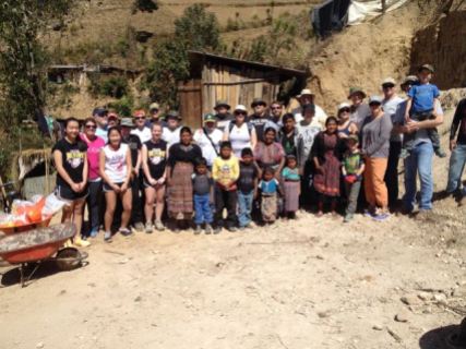 Team Gina from California helped us start work on Silveria's house along with a group from China